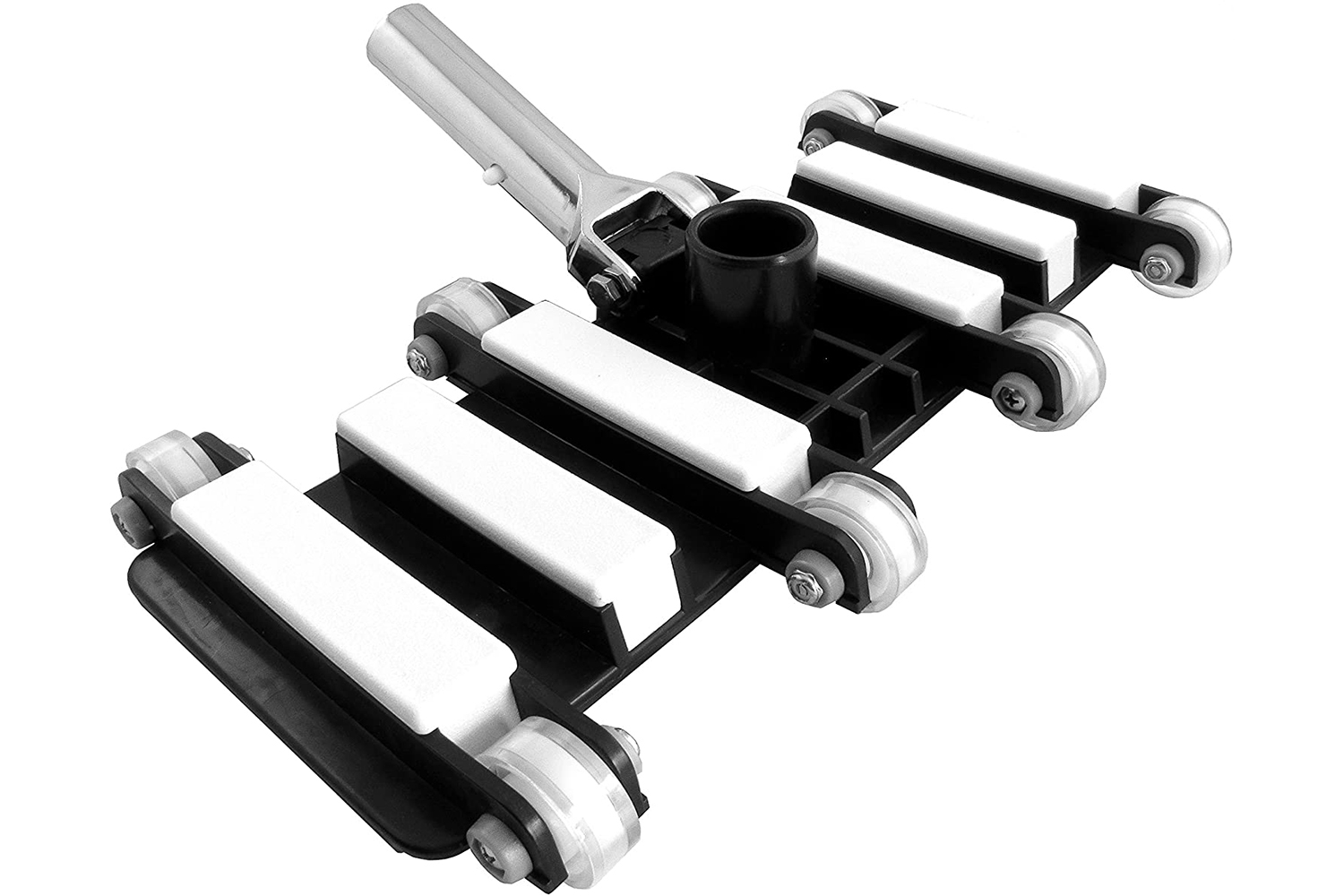 A FibroPool Flexible Swimming Pool Vacuum Head on white background