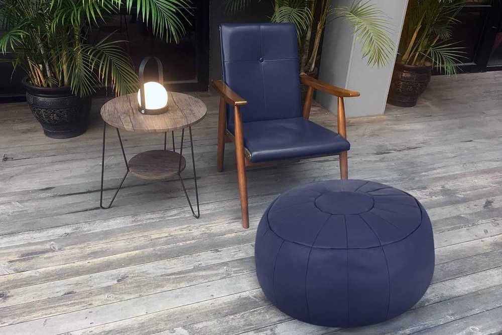 outdoor seating area with chair and table