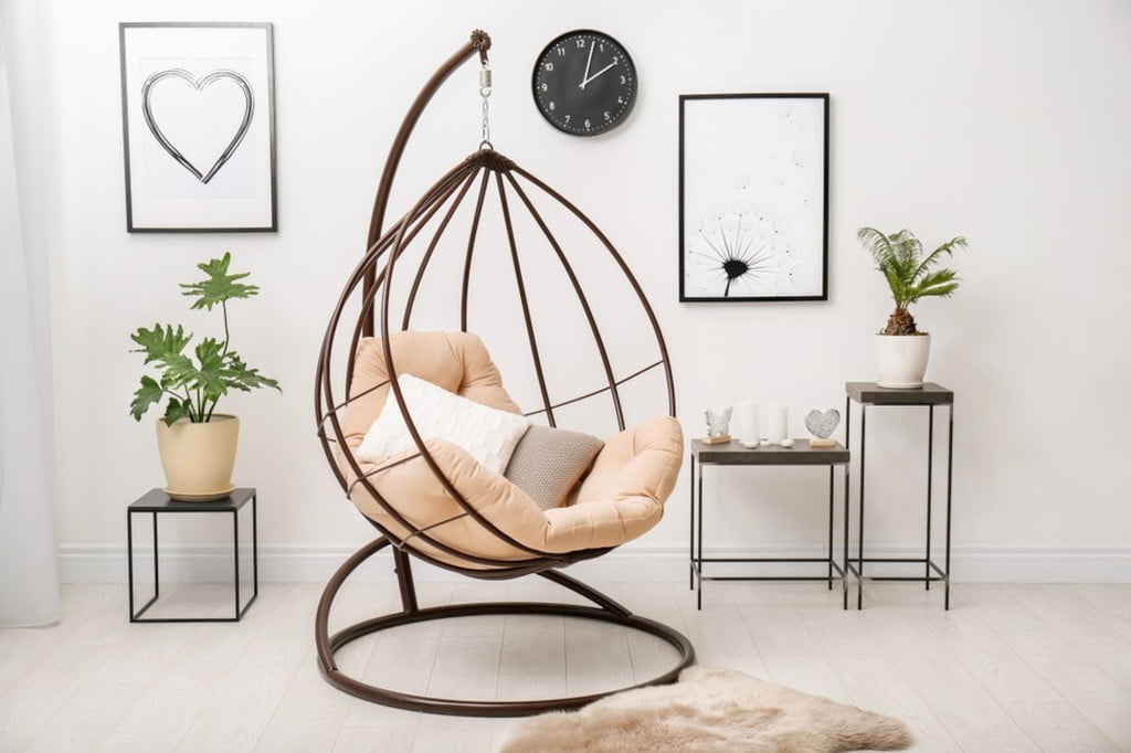 Swing chair in minimal design