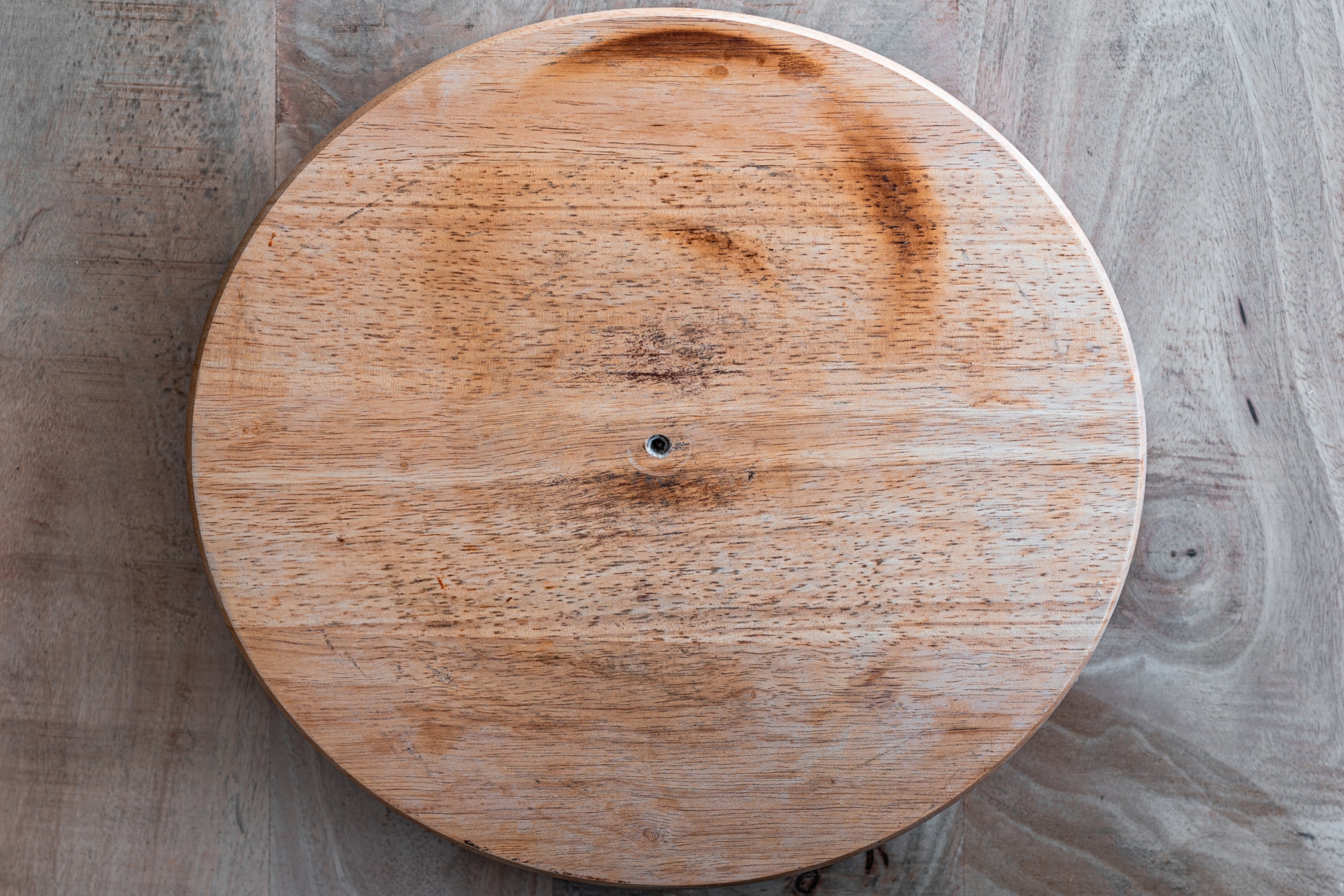 wooden lazy susan