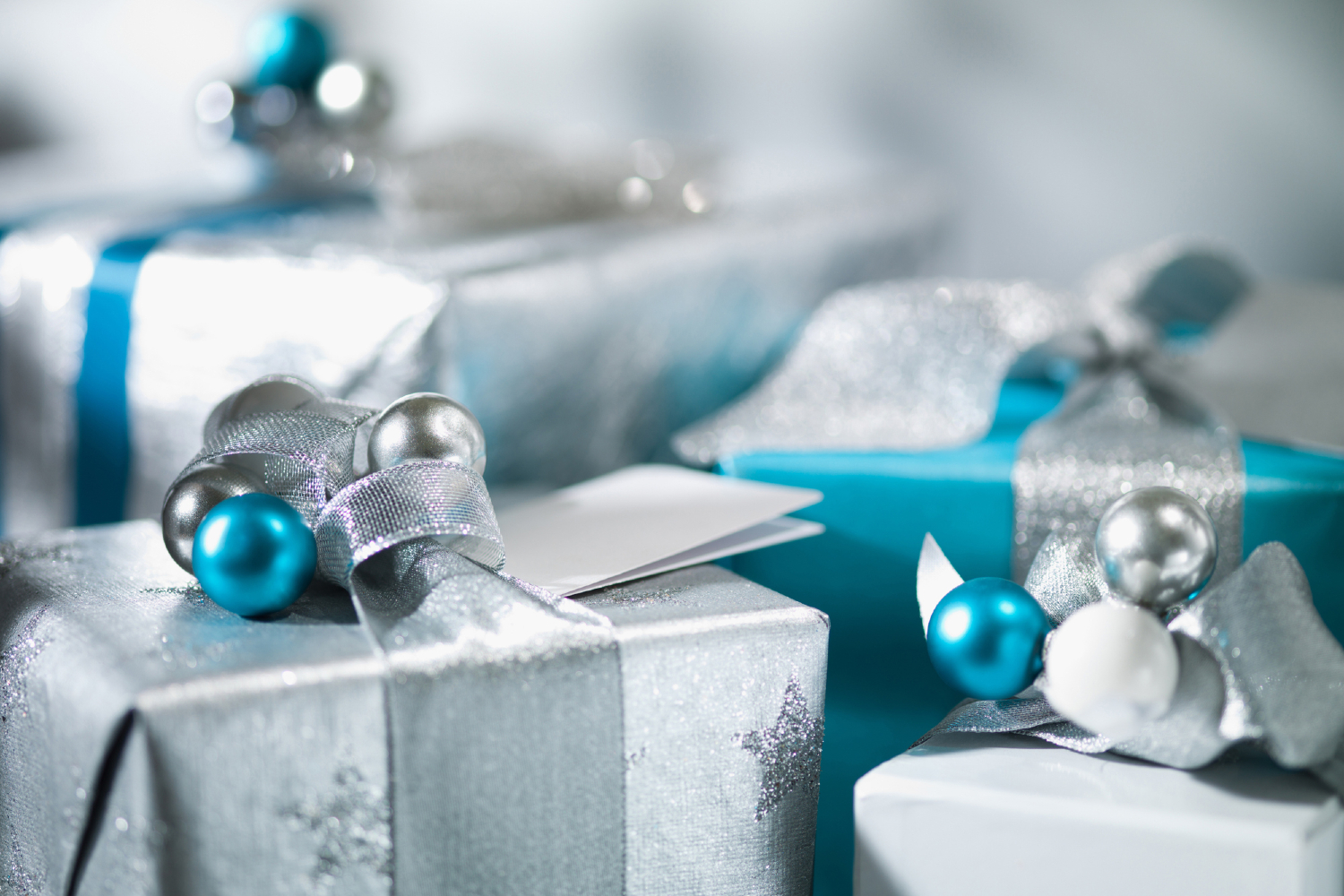 Elegantly wrapped gifts