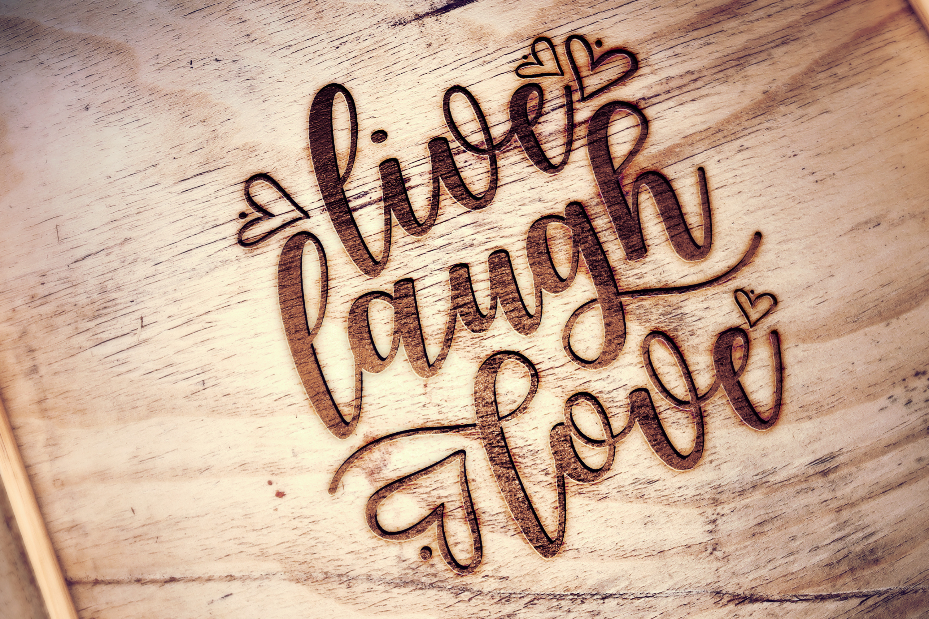 live laugh love sign