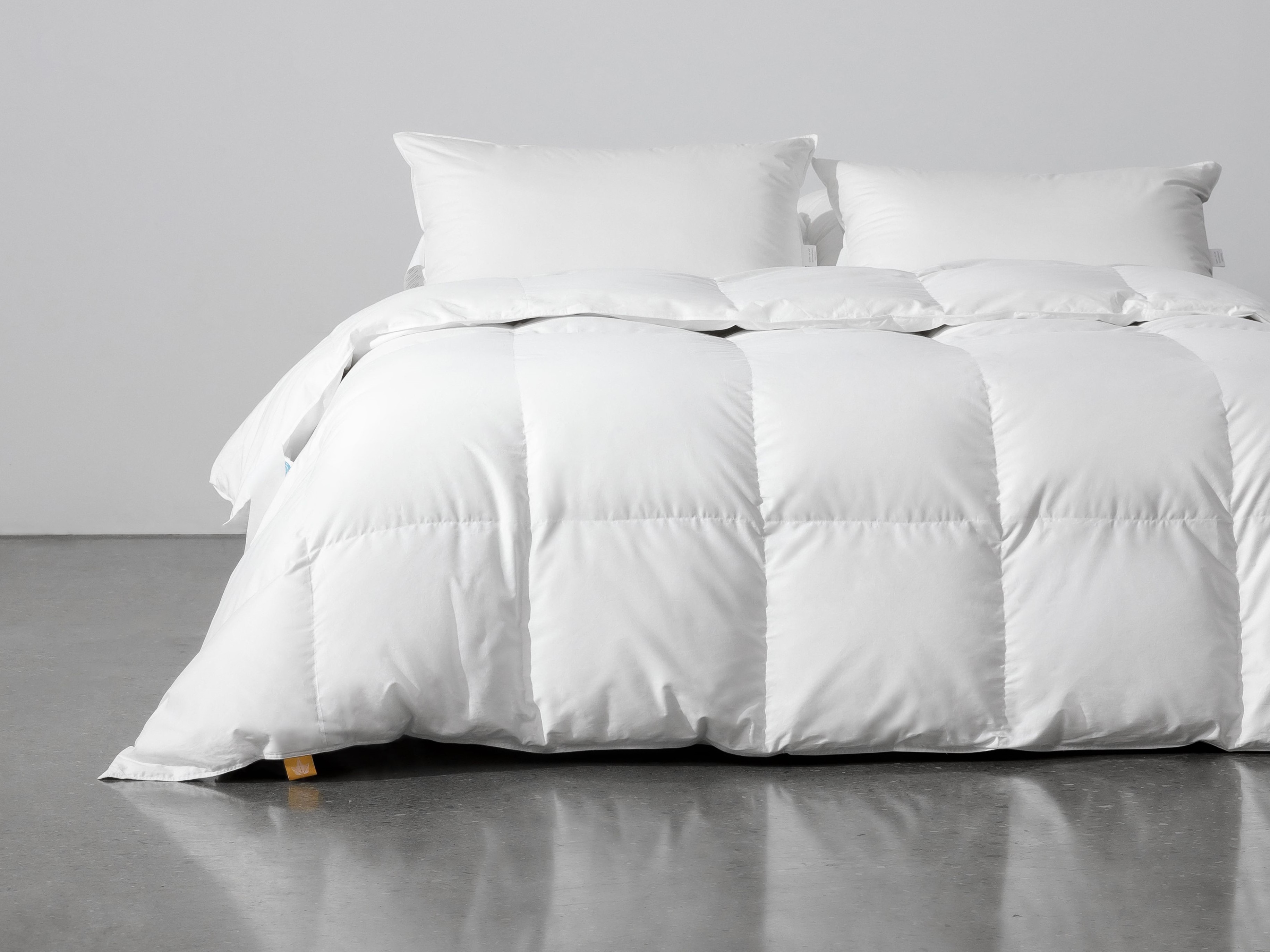 Mattress featured with Canadian Down sheets and duvet.