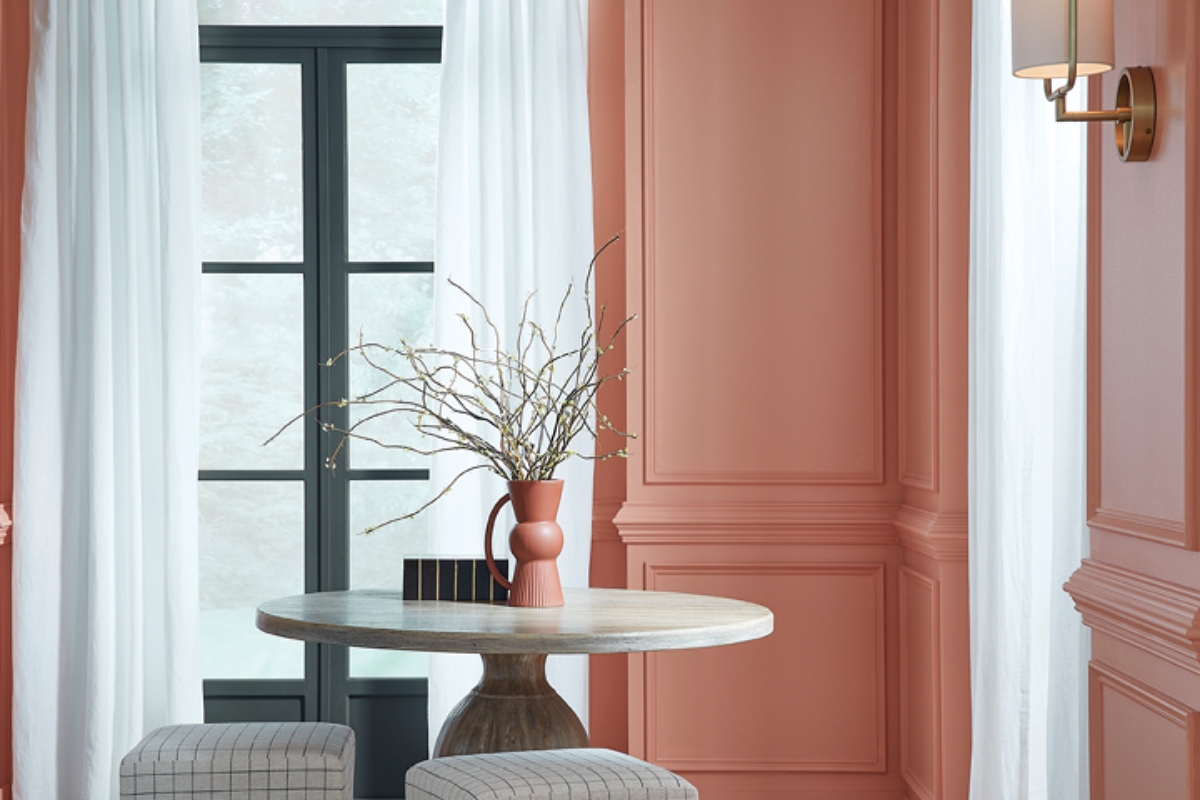 hgtv home and sherwin williams color of the year persimmon
