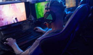 the best budget gaming chairs gamer with headset and chair