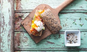 best tartine cookbooks sandwich on rustic wood  1