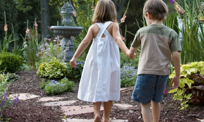 Kids in the garden