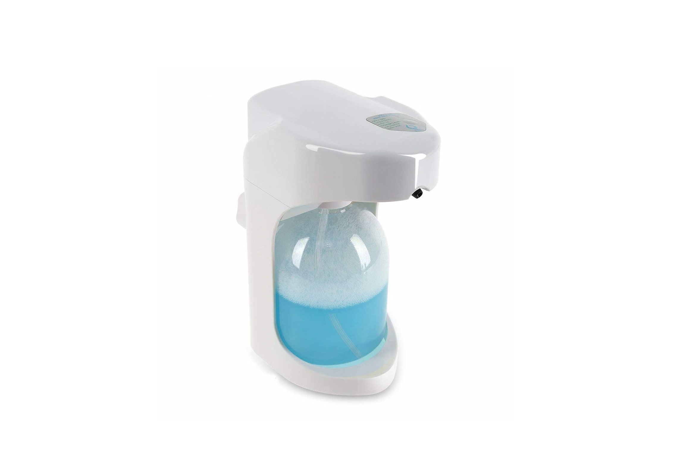 Foaming soap dispenser with soap in it