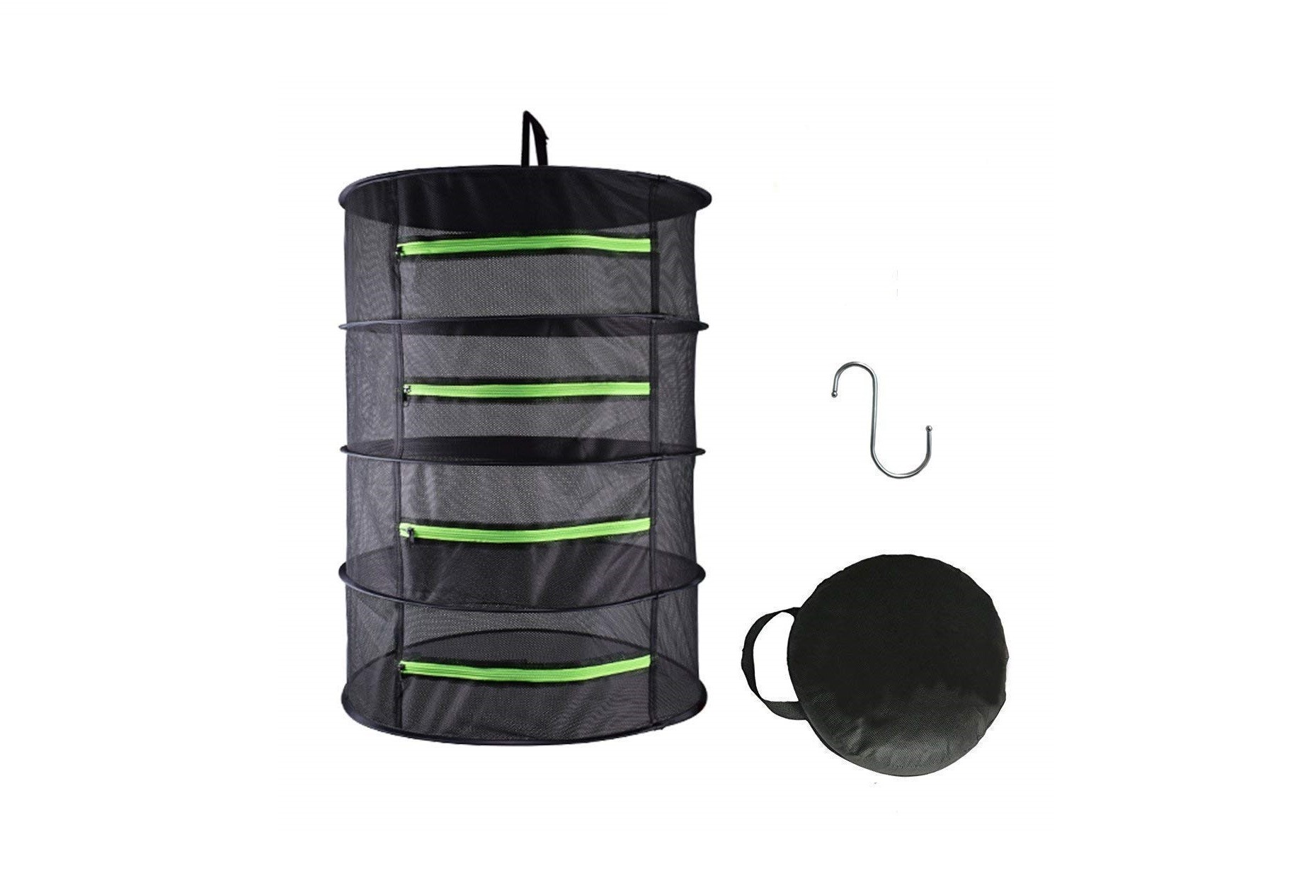 Gro1 Dry Rack w/ Zipper Openings 3 ft Diameter Dryer Drying Flowers Herbs Buds 