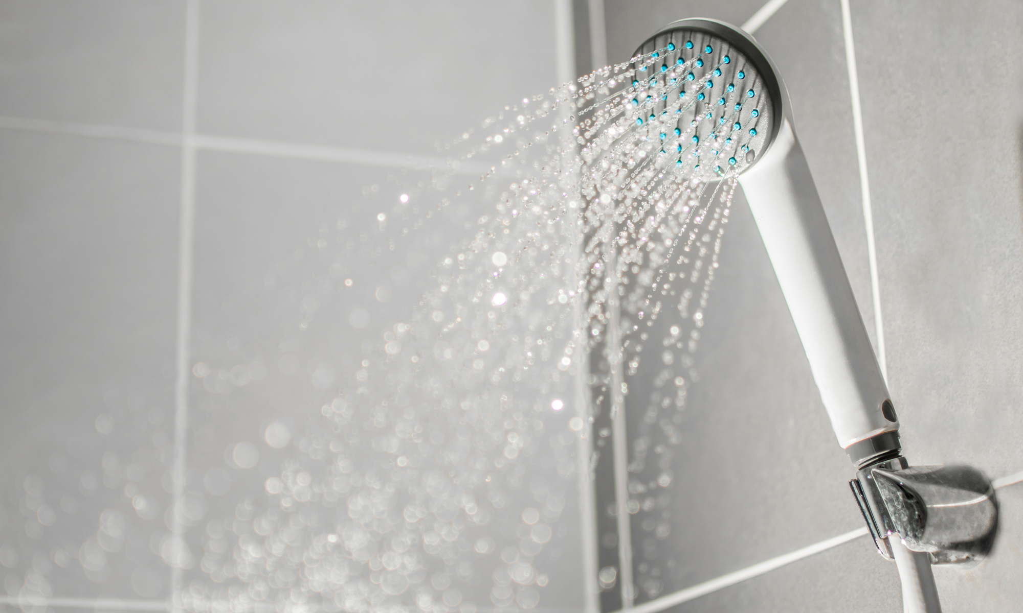 detachable shower head spraying water
