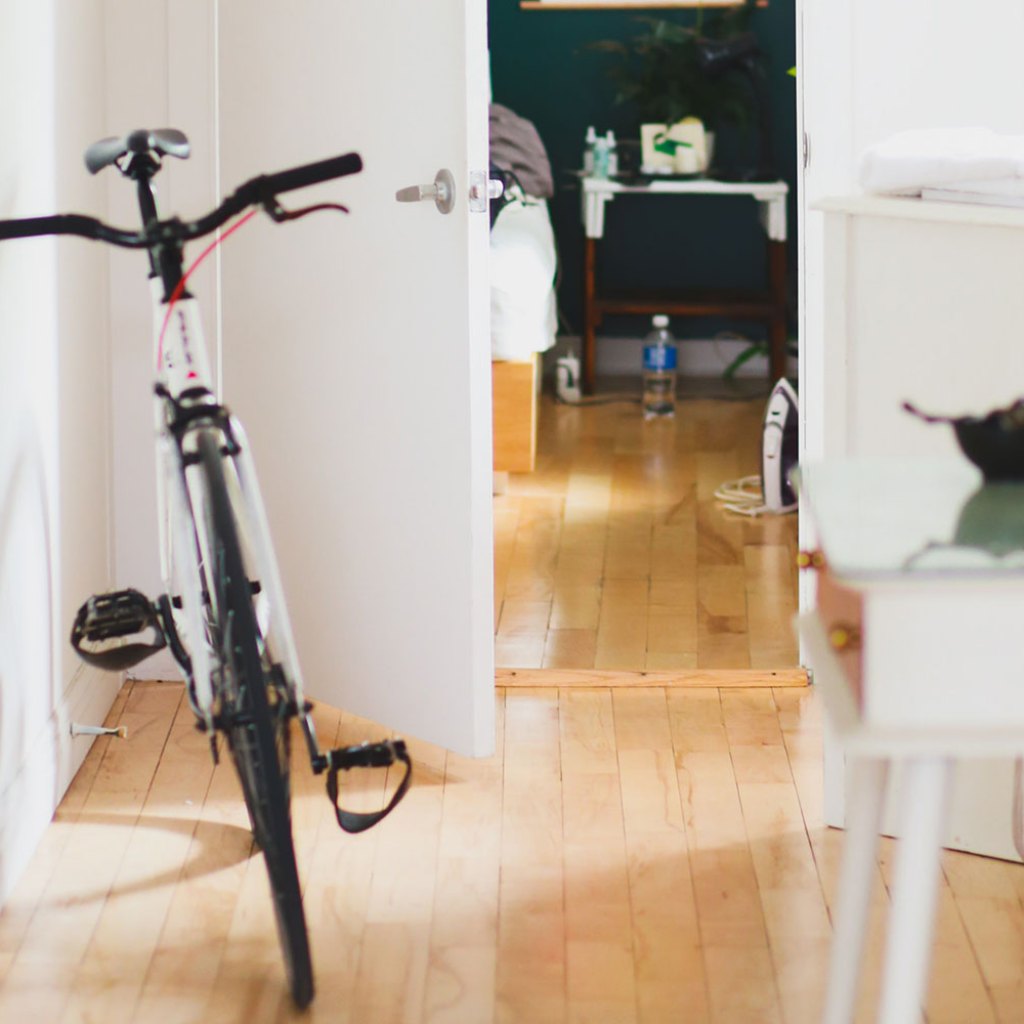 bike in hallway