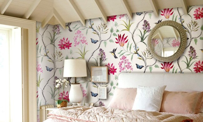 the best floral wallpaper to brighten up your rooms 1