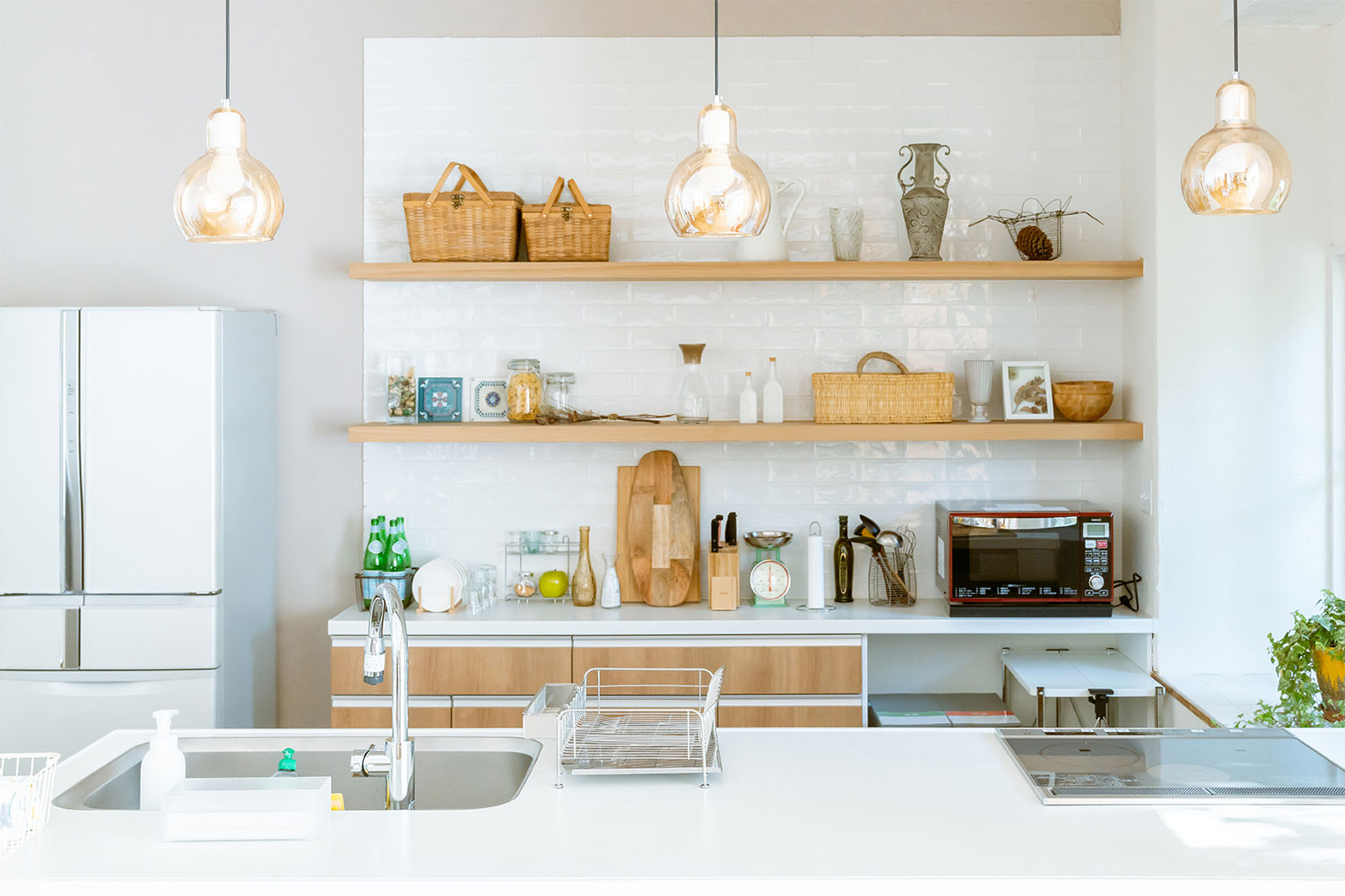 well organized kitchen