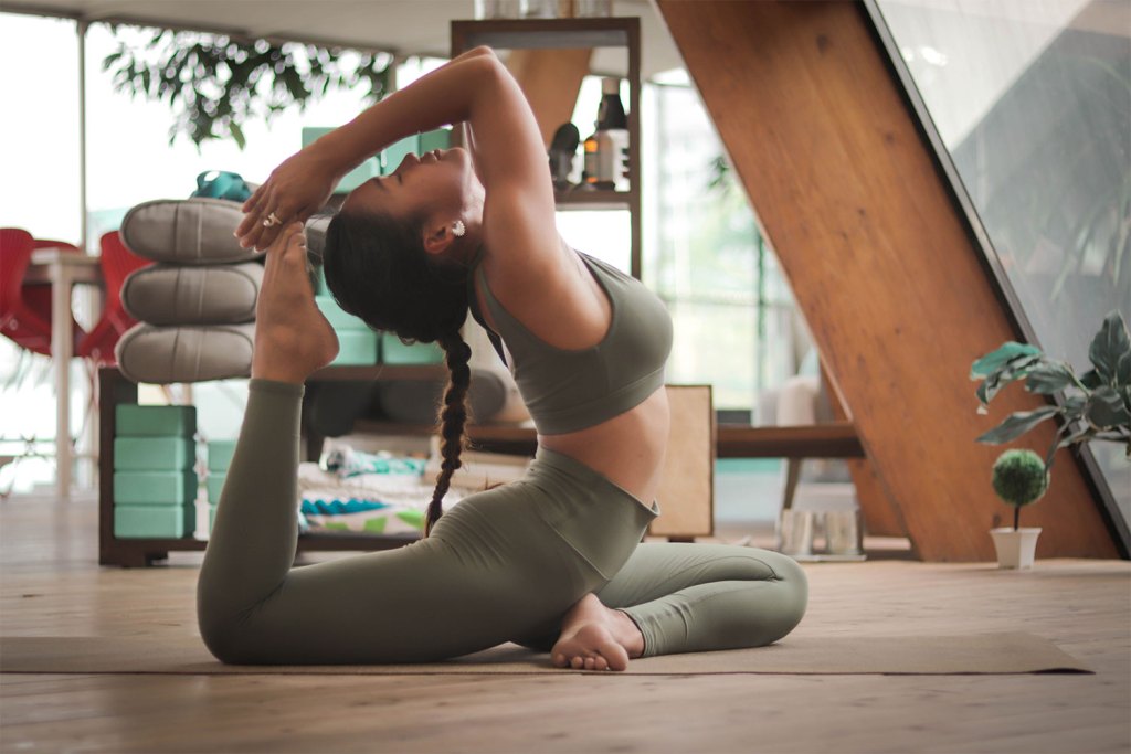Yoga studio at home