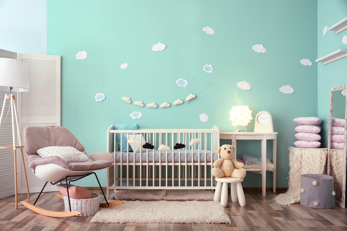 Modern baby room with minimalist design