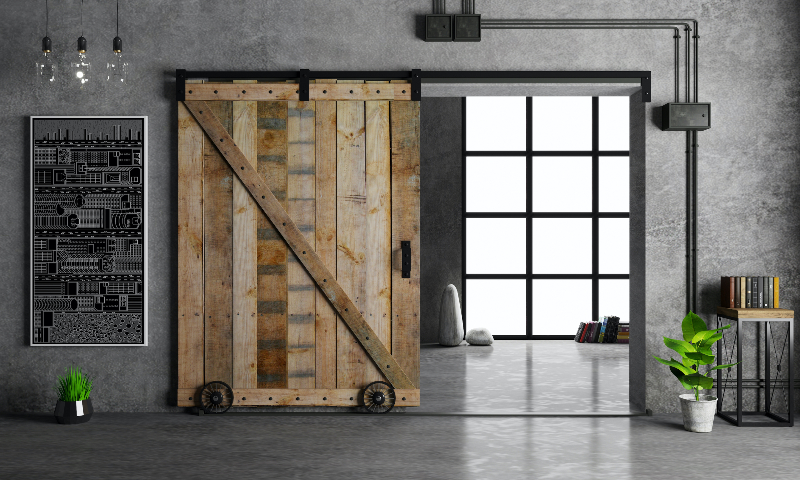 Interior barn doors for sale