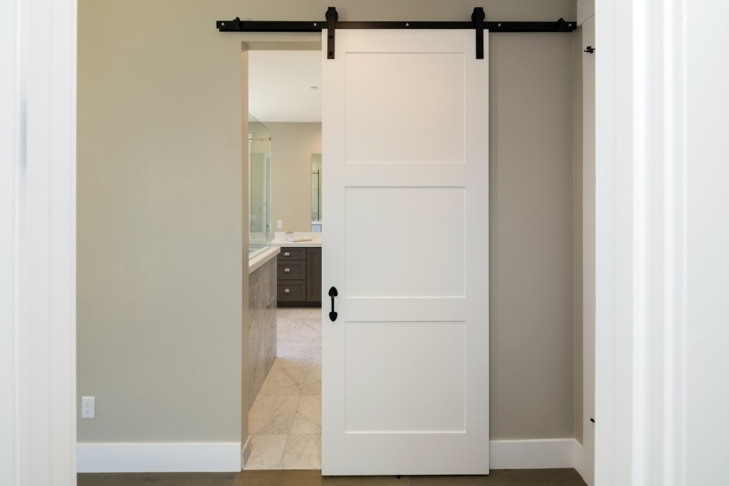 Should You Install Sliding Barn Doors, How To Install A Sliding Barn Door For Bathroom