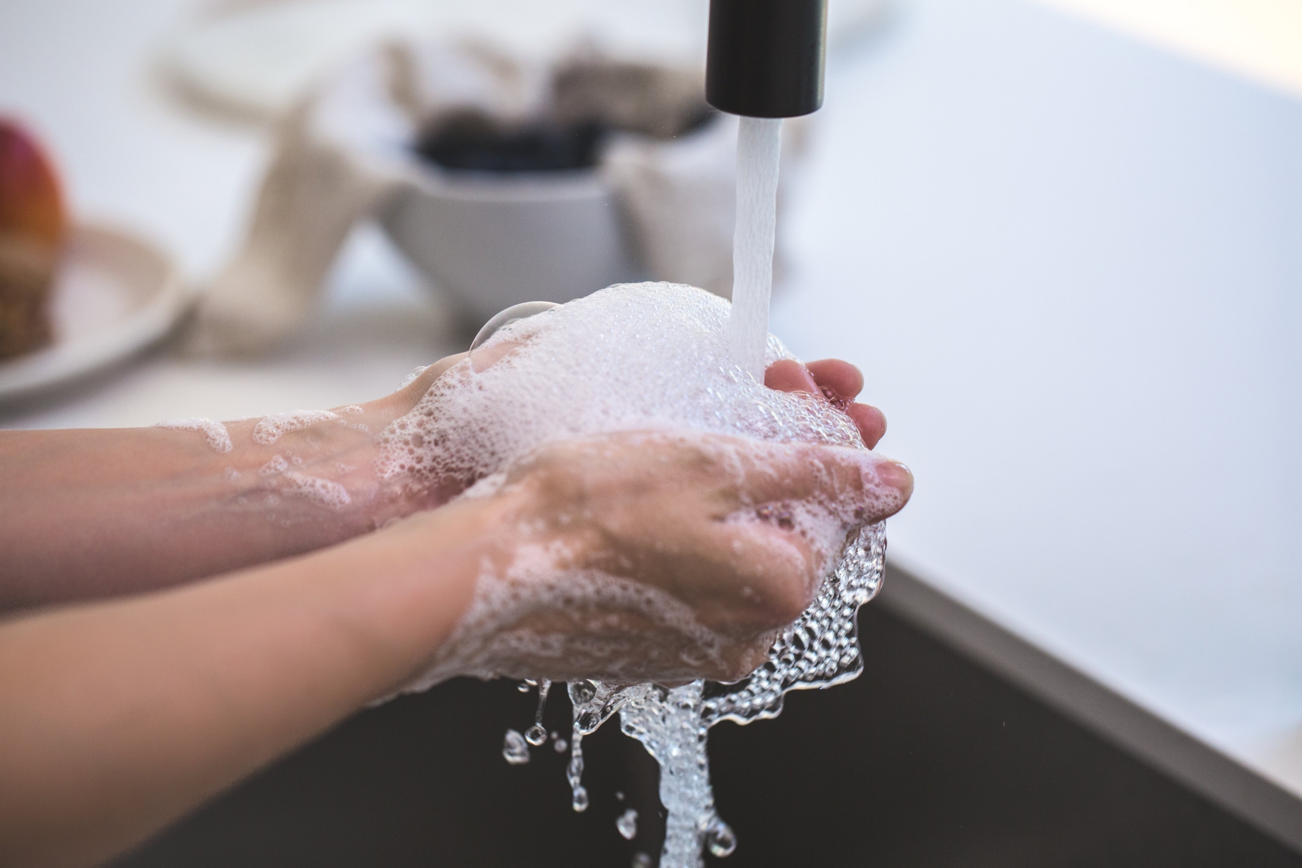 soapy hands