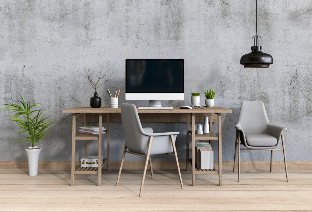 desk in office