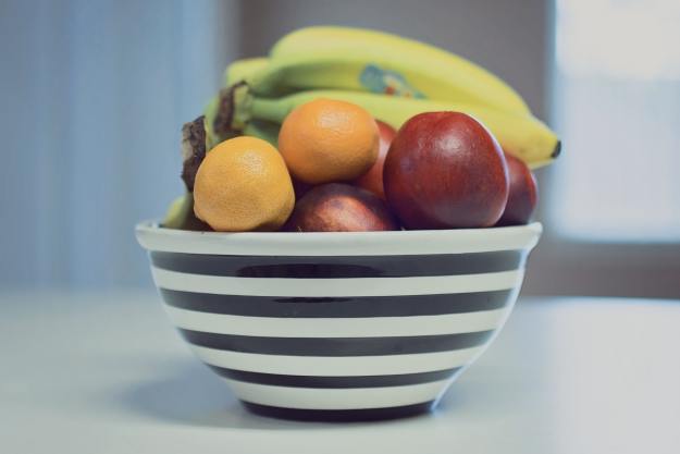 Bowl of fruit on a counter