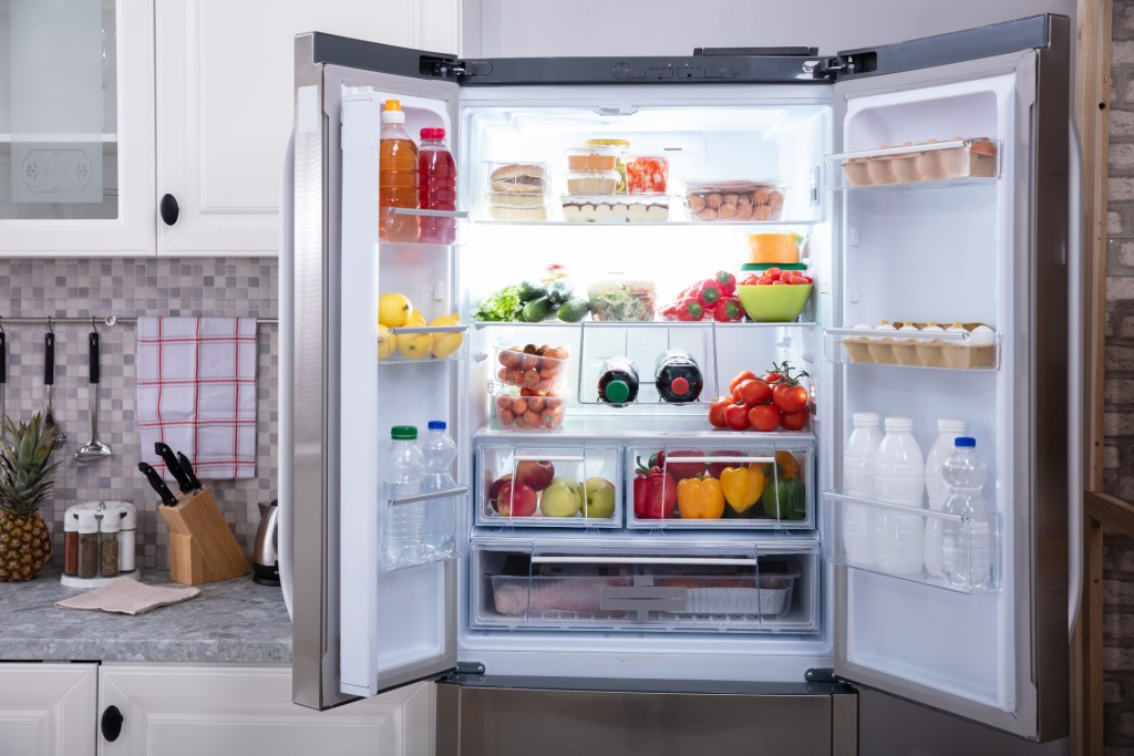 well organized fridge