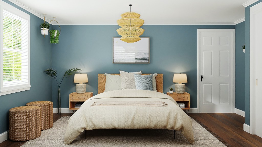 beach inspired bedroom