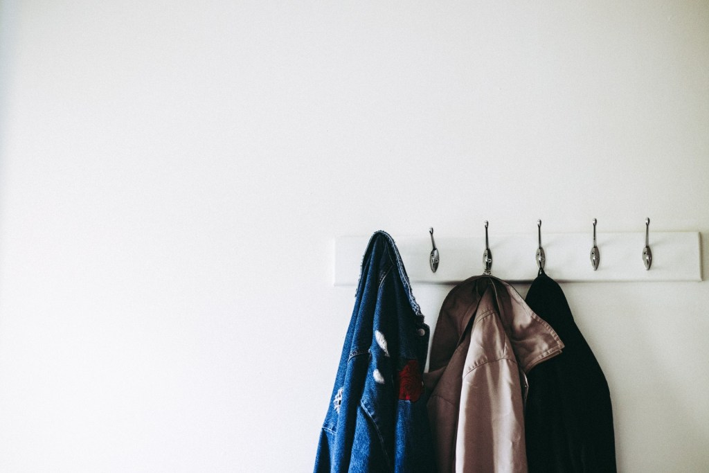 coats on hooks