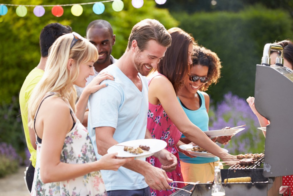 friends at a cookout