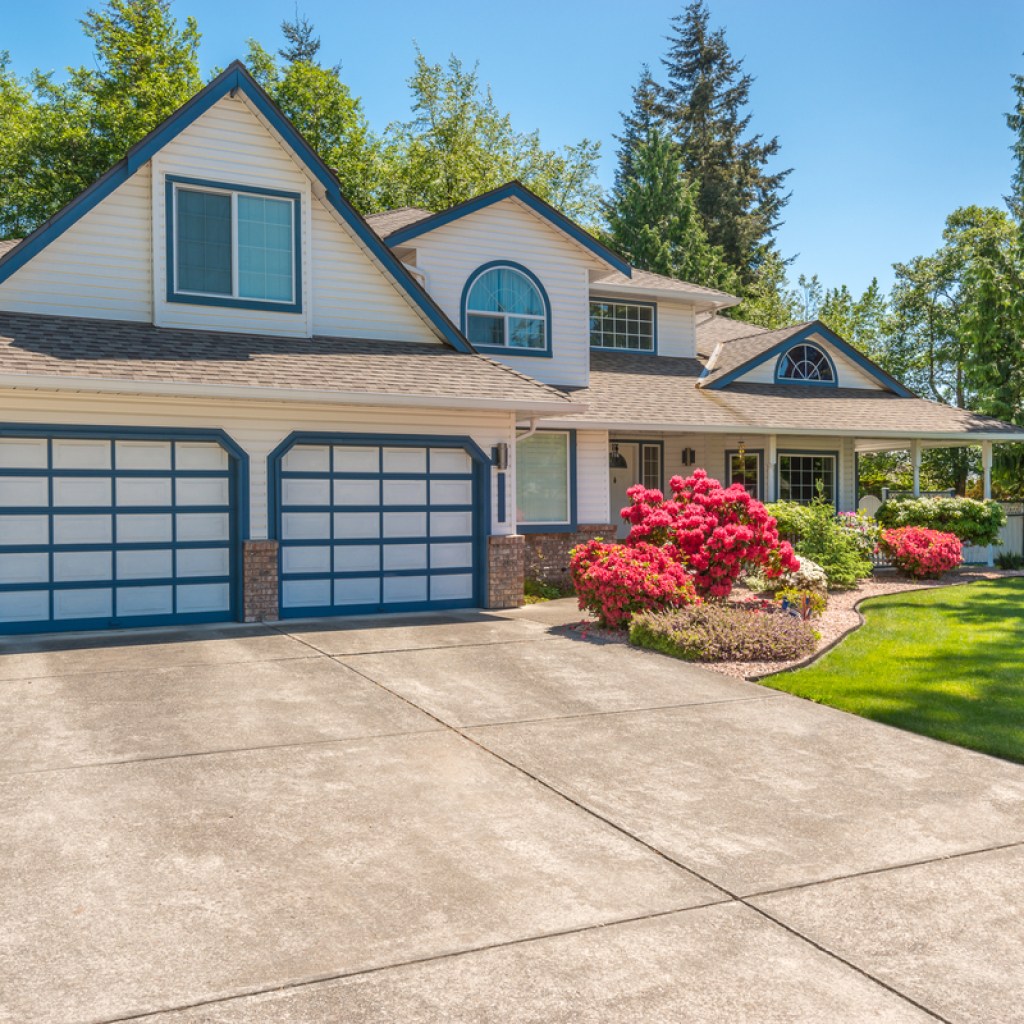 home with a concrete driveway