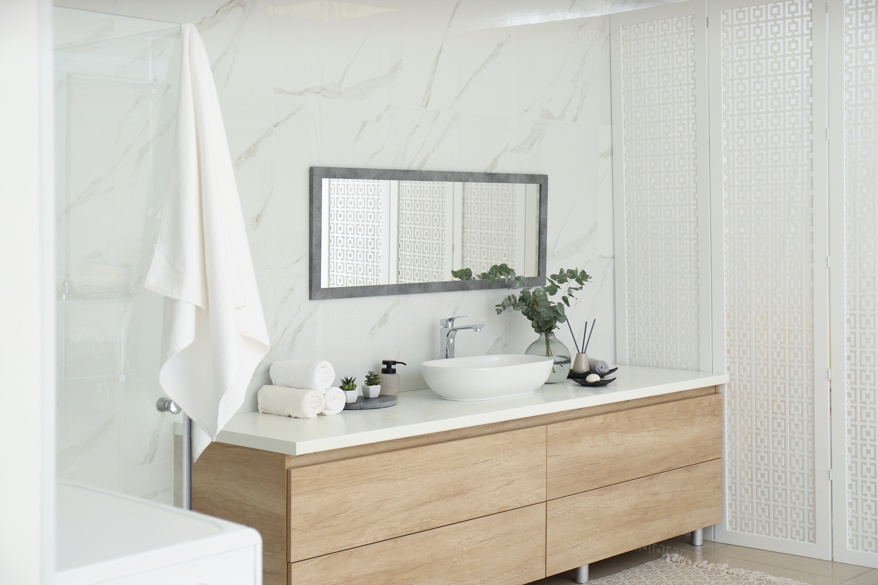 Modern bathroom interior