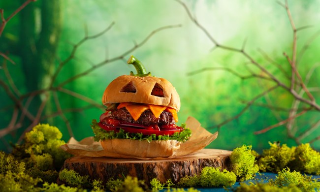 Halloween burger