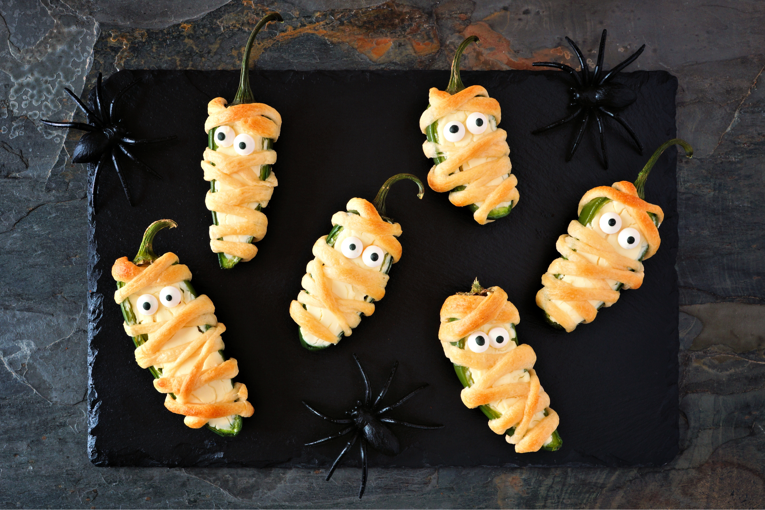 Mummy jalepeno poppers