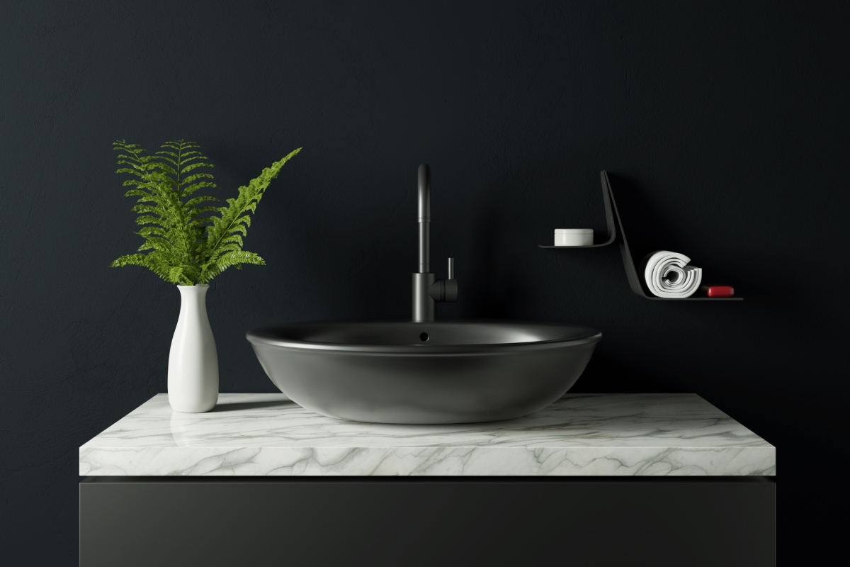 Here's how to style a allblack bathroom 21Oak