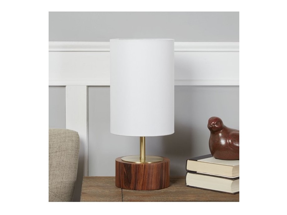 Better Homes and Gardens Woodgrain touch table lamp.