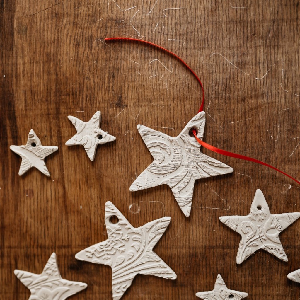 DIY Christmas decorations, stars.
