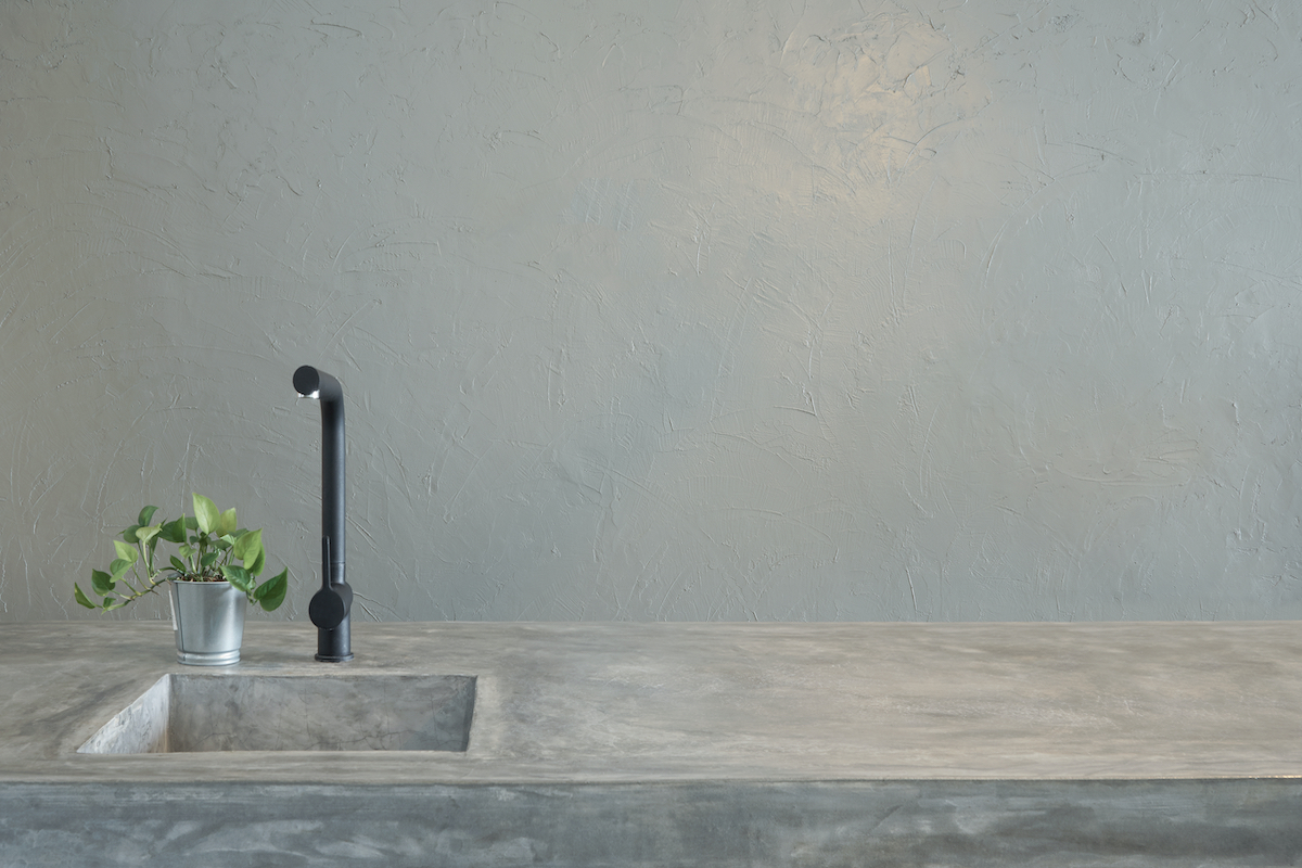 Kitchen sink and countertop