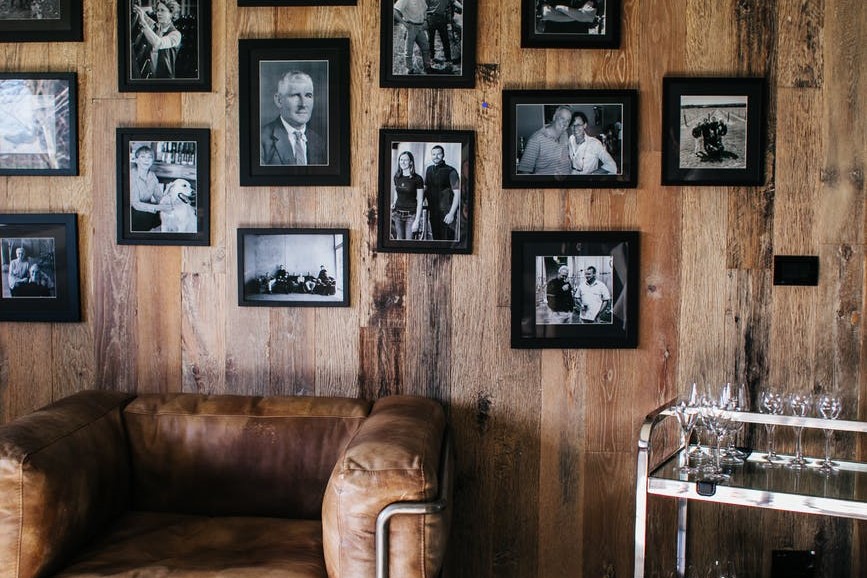 Vintage furniture – black and white photos