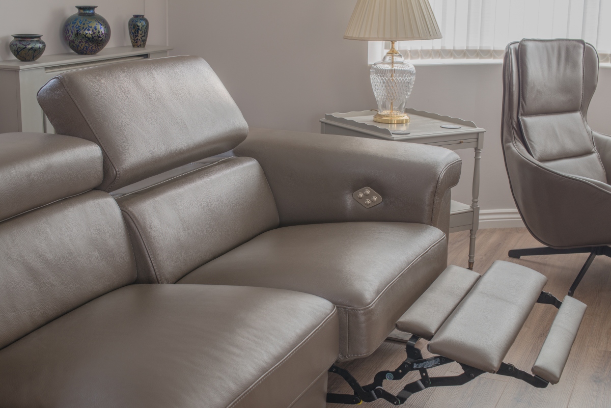 reclining sofa sectional with usb port and other tech enhancements