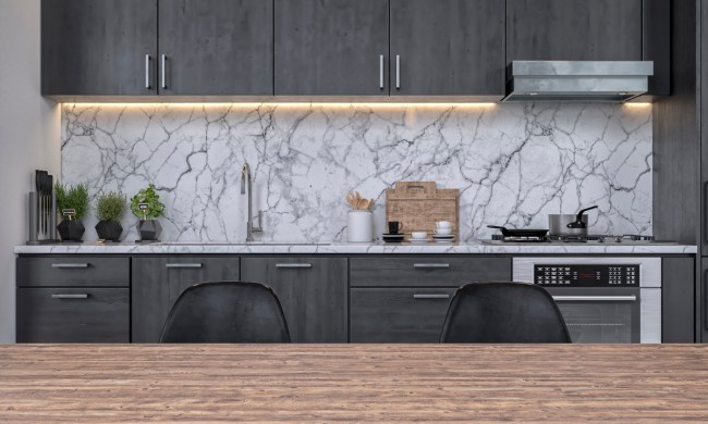Marble kitchen backsplash wallpaper