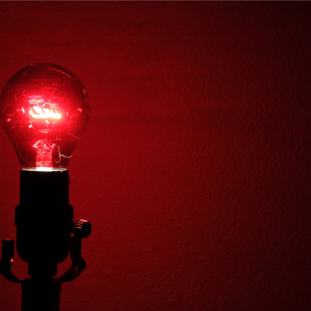 Red lightbulb