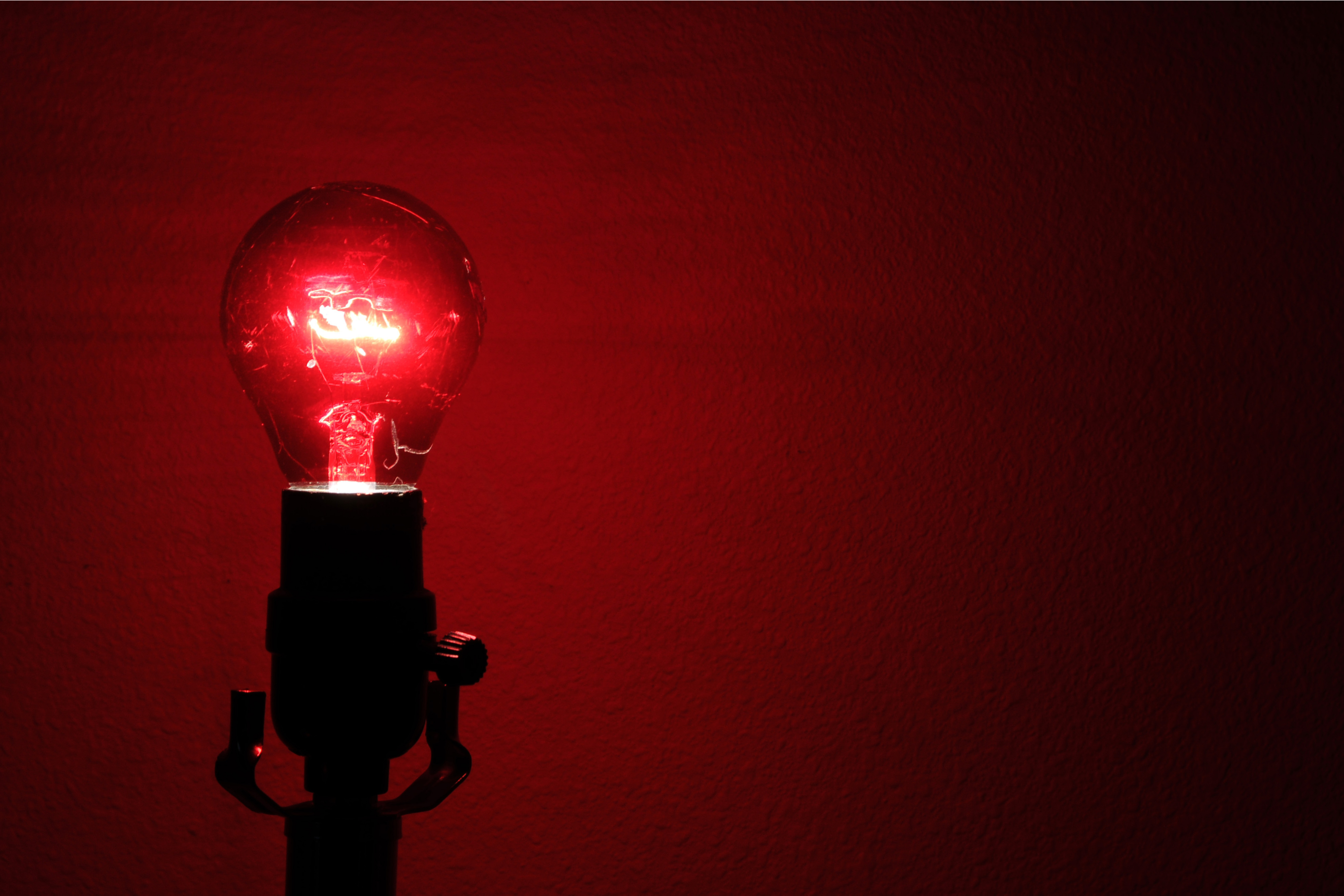 Red lightbulb
