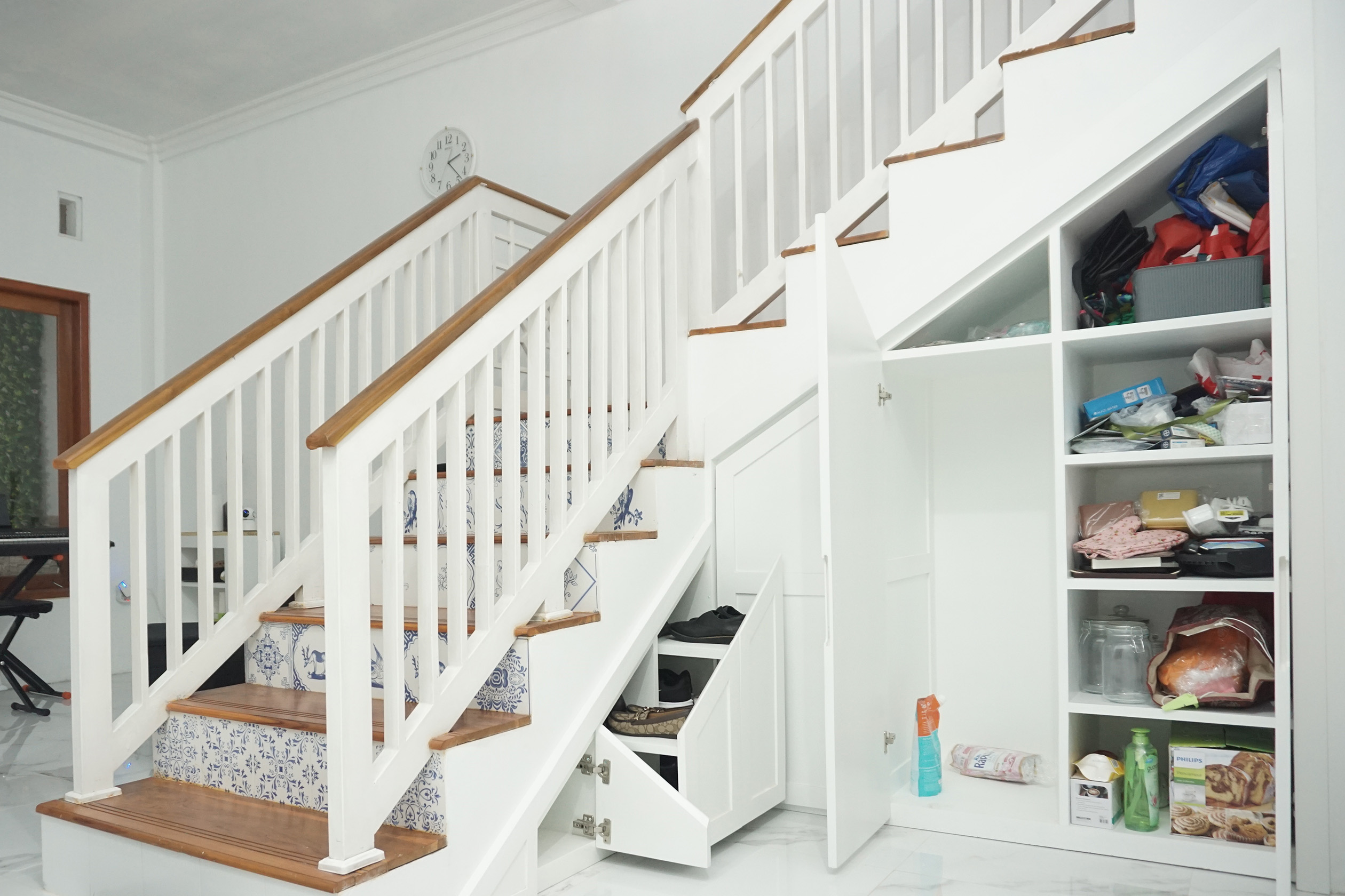 Staircase with under-stair storage