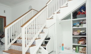 Staircase with under-stair storage