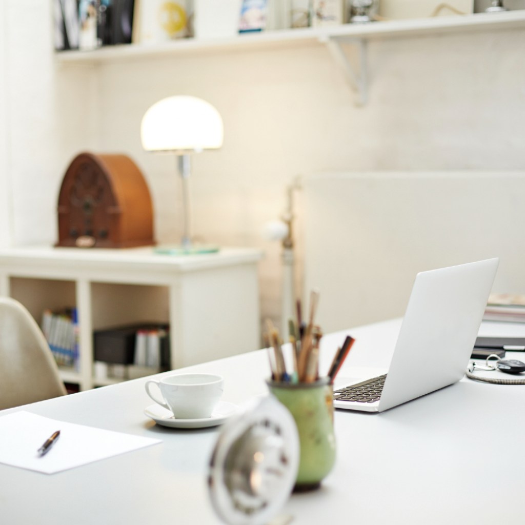Home office area.