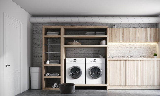 laundry room in garage