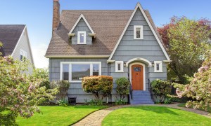 Gray-blue house exterior