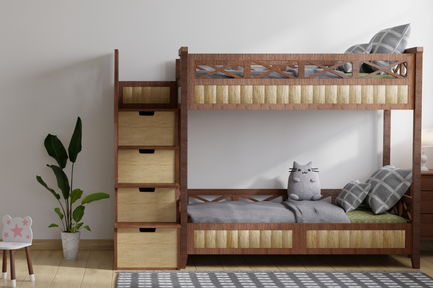 bunk beds in kids room