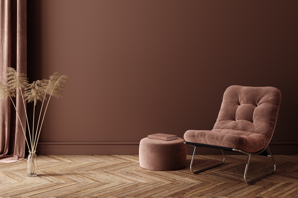 brown monochromatic color palette for room design