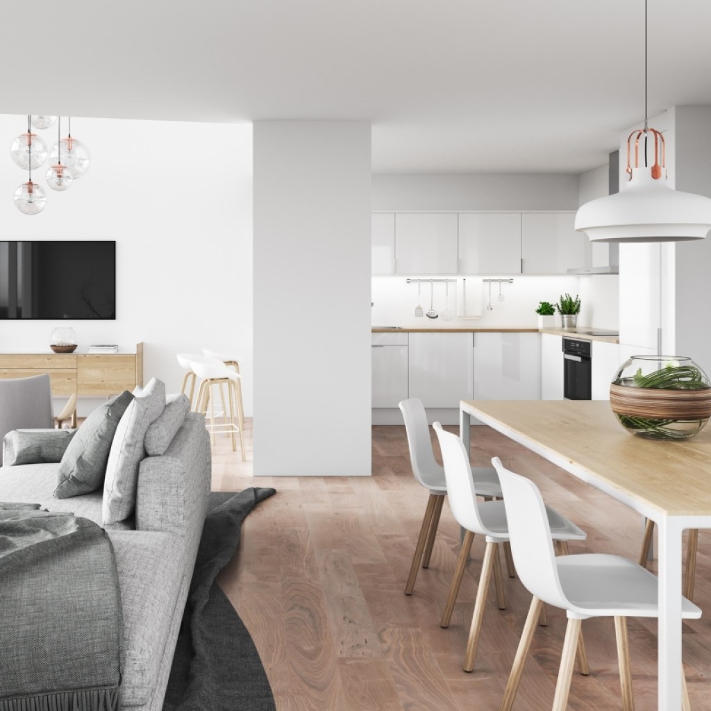minimalism kitchen and dining room decor