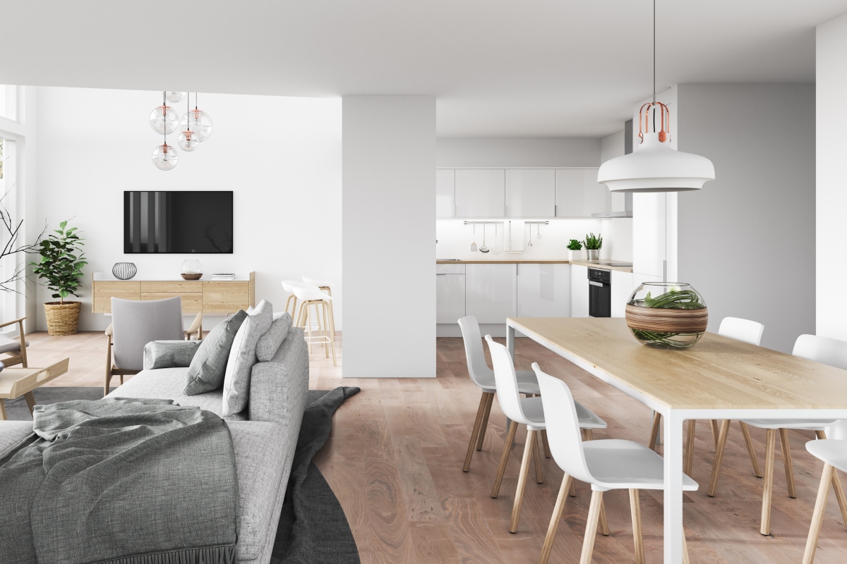 minimalism kitchen and dining room decor